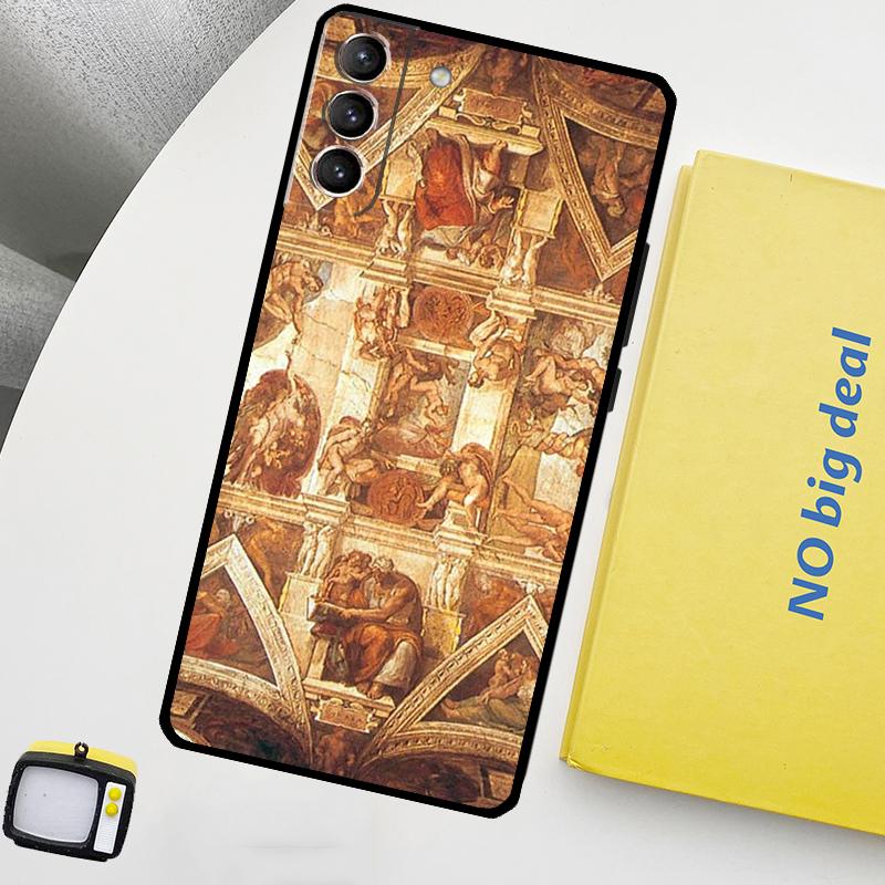 Michelangelo Art Phone Case For Samsung Galaxy S25 Ultra S20 S21 S22 S23 Plus S24 Ultra S9 S10 S25 FE Cover