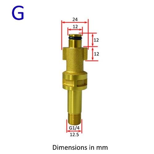 Metal Adapter Foam Nozzle Foam Generator Foam Gun High Pressure Washing Soap Foamer Car Wash For Nilfisk Karcher Huter Elitech L