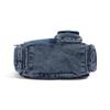 Vintage Denim Backpack Rivet Shoulder Bag Student Schoolbag Class Commuter Backpack