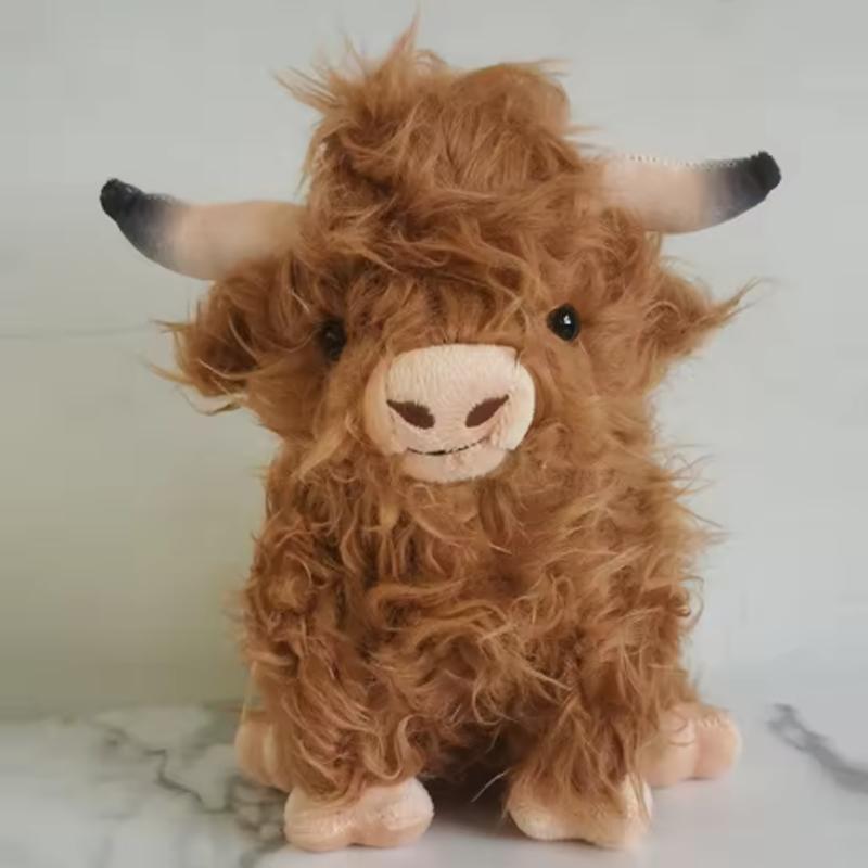 Cyisonal Highland Bull Plush Toy Soft Cute Bull Plush Toy Children'S And Women'S Soft Cute Gifts