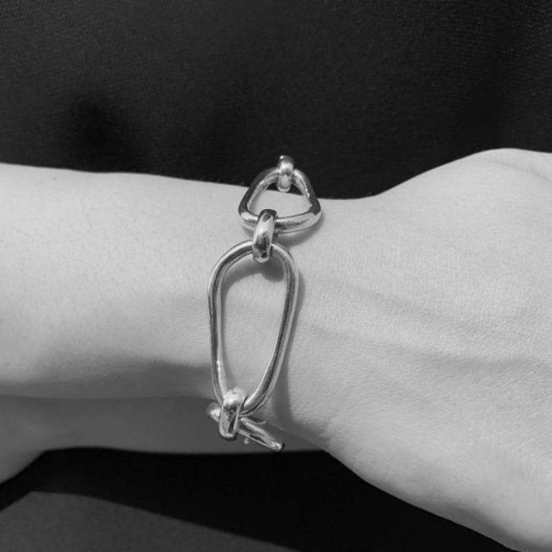 

PUREBLACK STUDIO OVAL CHAIN BRACELET 14K GOLD PLATED