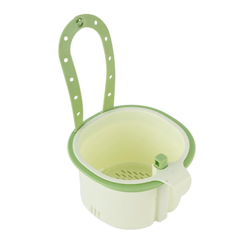 Kitchen Hangable Water Filter Basket Separate Storage Shelf Sink Drainage Basket