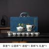 High-grade beige Ru kiln Kung Fu tea set, open film can be raised, sign a gift, business gift, gift box