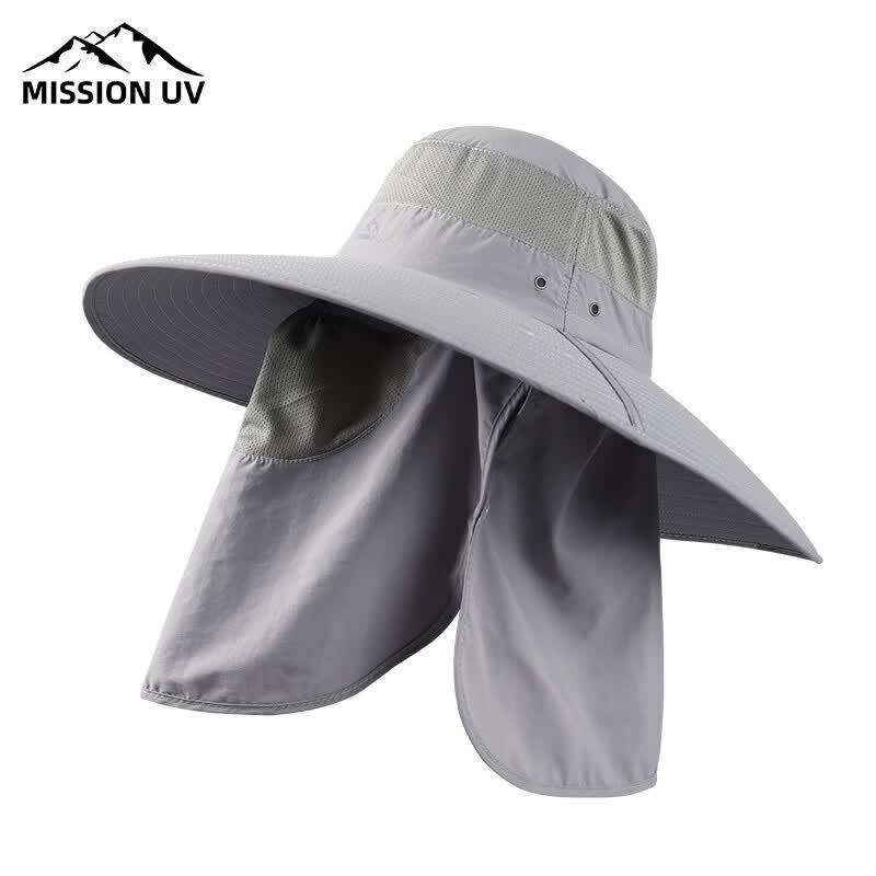 MISSION Men s Outdoor UV Protection Sun Hat with Face Mask