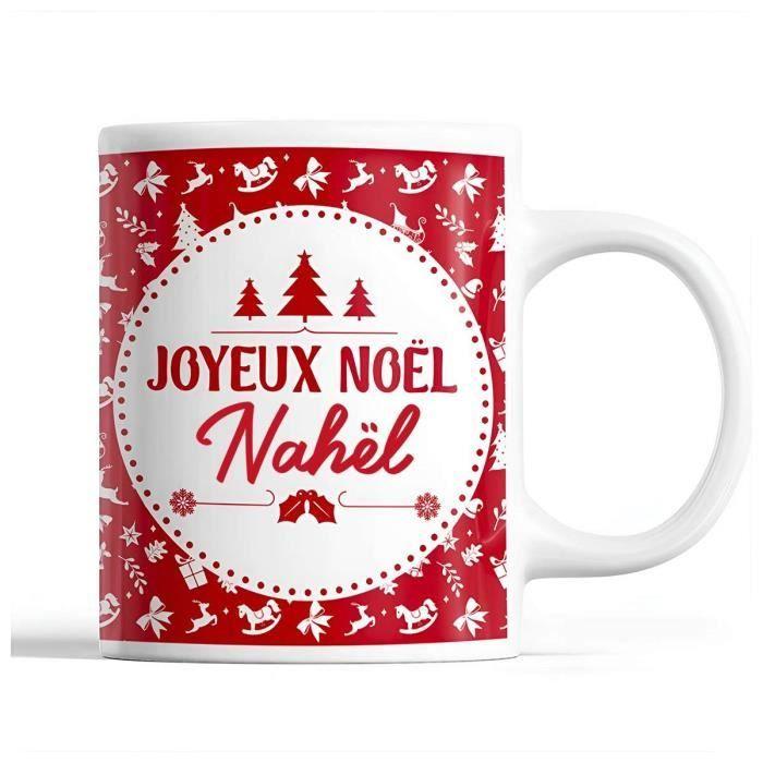 Mug - Nahël - Rouge - Céramique - 325 ml - Résistant lave-vaisselle et micro-onde