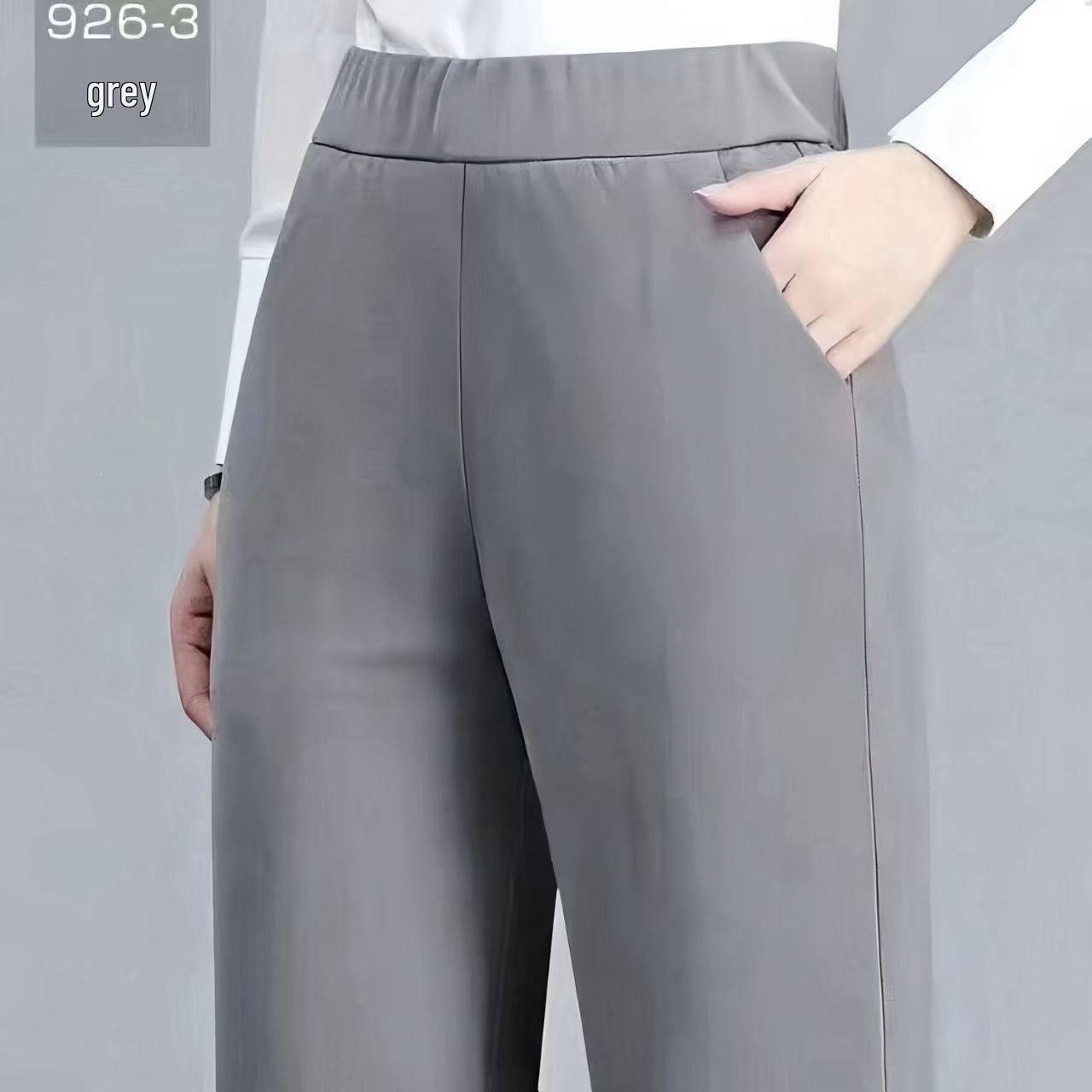2025 Women s Elegant Straight-Leg Slimming Pants - Lightweight, Loose, Slim Fit for Spring/Summer Casual Wear. 2XL 120-140 lbs