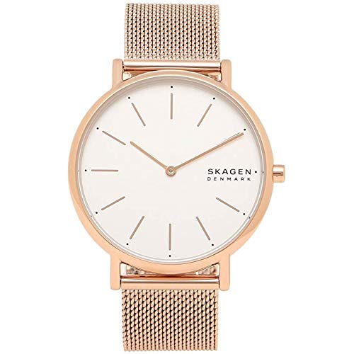

SKAGEN Women s SIGNATUR 38mm Rose Gold Mesh Stainless Steel Watch SKW2784 [Parallel Import]