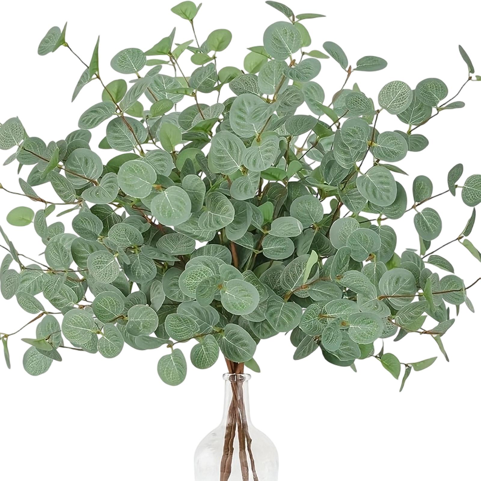 

6 Simulated Leaves Bouquet And Branch Insertion Simulated Plants One Size