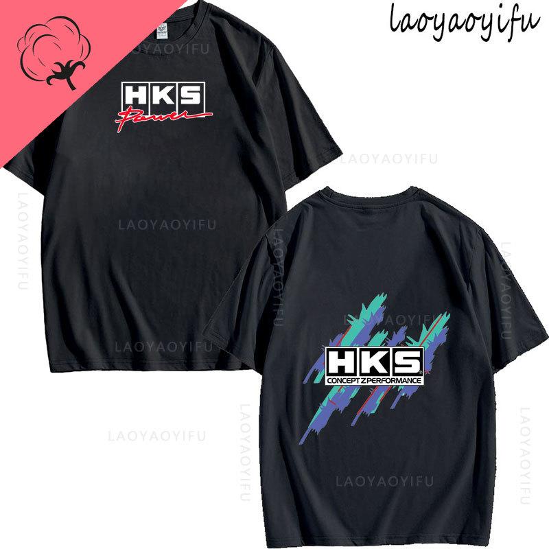 JDM Modified Car HKS ENDLESS Theme 100Cotton Mens Womens Fashion High Quality Oneck Casual Summer TShirt Printed Fashion
