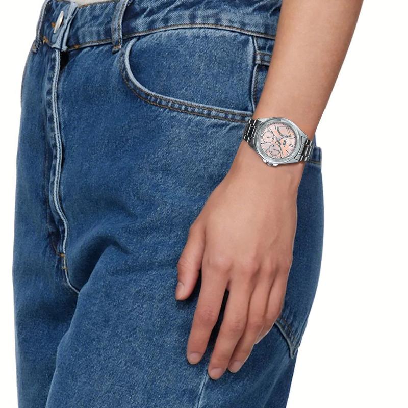 Casio CASIOSTANDARD Series 50 Meters Waterproof Quartz Movement Stainless Steel Strap Japanese and Korean Watch Women's Watch Pink Dial LTP-2089D-4AV