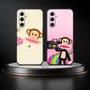 Famous Luxurious P-paul F-frank Phone Case For Samsung Galaxy A73,A72,A71,A70,A52,A51 Others Soft Black Cover