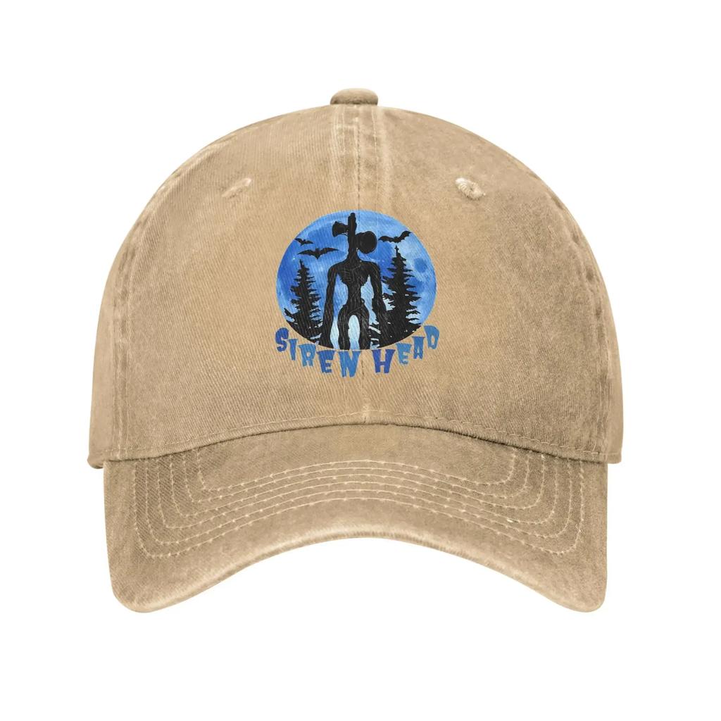 Siren Head Blue Casual Baseball Cap Tennis Skate Trucker Hat Spring Adjustable Men Adult Design Baseball Caps