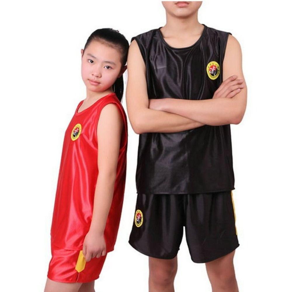 Free Combat Dragon Kick Boxing Suit Vest Sanda Uniform MMA Muay Thai Shorts and T-Shirts  Kids