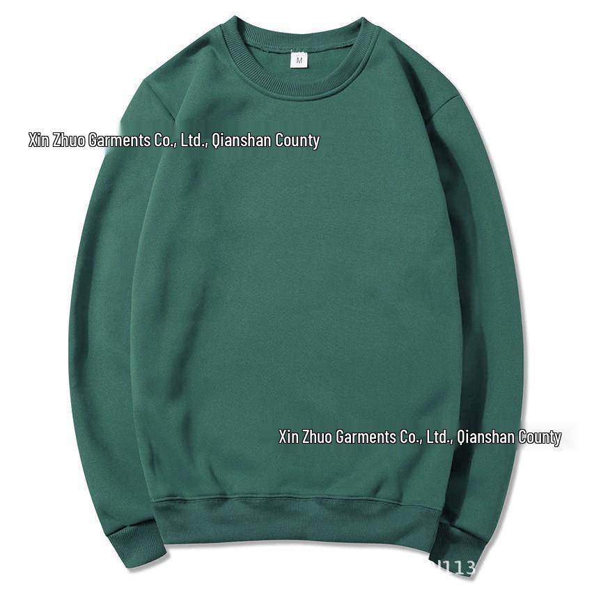 Unisex volná fleecová mikina s kulatým výstřihem - Podzimní/Zimní ležérní oblečení