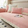 Winter Velvet Warm Sofa Mat Seasonal Universal Anti Slip Cover and Towel Modern Minimalist Thickened Seat Cushions