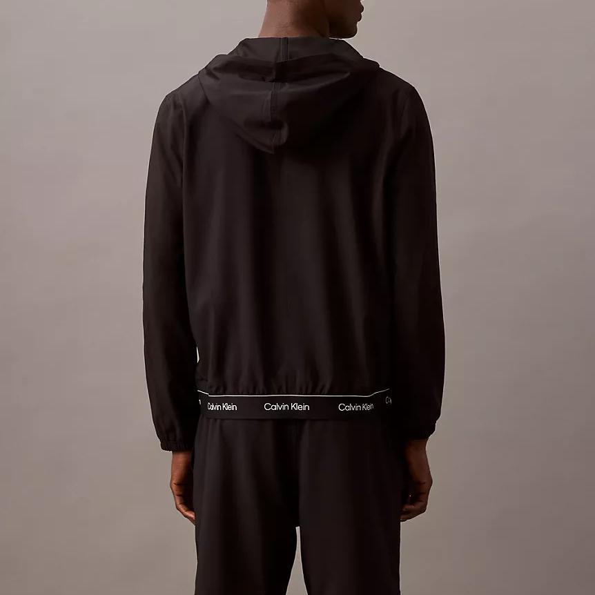 Calvin Klein Minimalist Comfortable Versatile Casual Hooded Zip Jacket Men Jacket Black 403F525-001