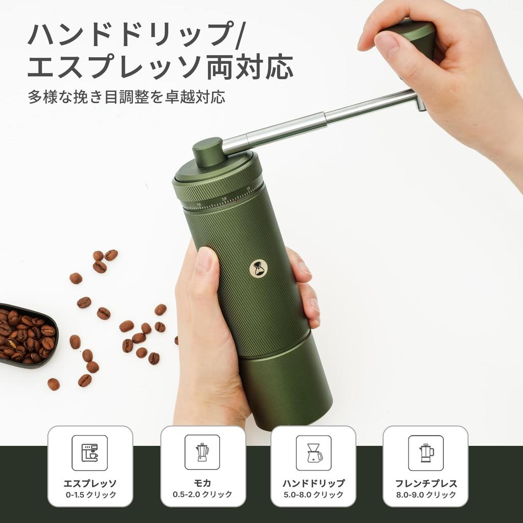 TIMEMORE Chestnut S3 Hand Coffee Grinder, Timemore Manual Coffee Grinder, 30g Hopper Capacity, All-Metal Construction, External Dial Operation, S2C