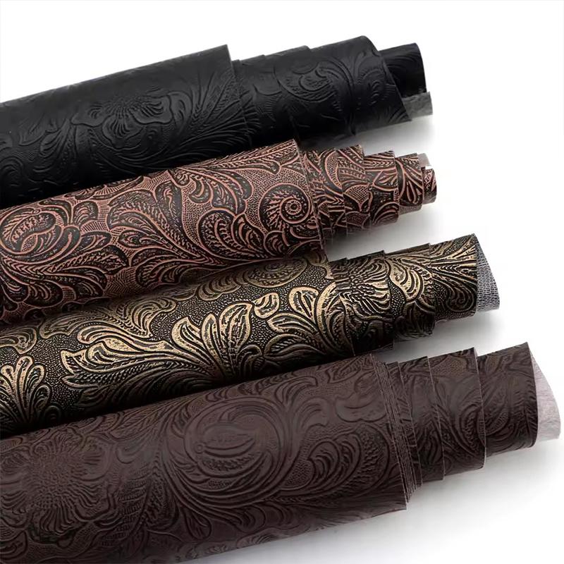 30x137cm Geometric Pattern Faux Leather PVC Synthetic Leather Fabric Sheets DIY Earrings Bags Sofa Furniture Making Crafts