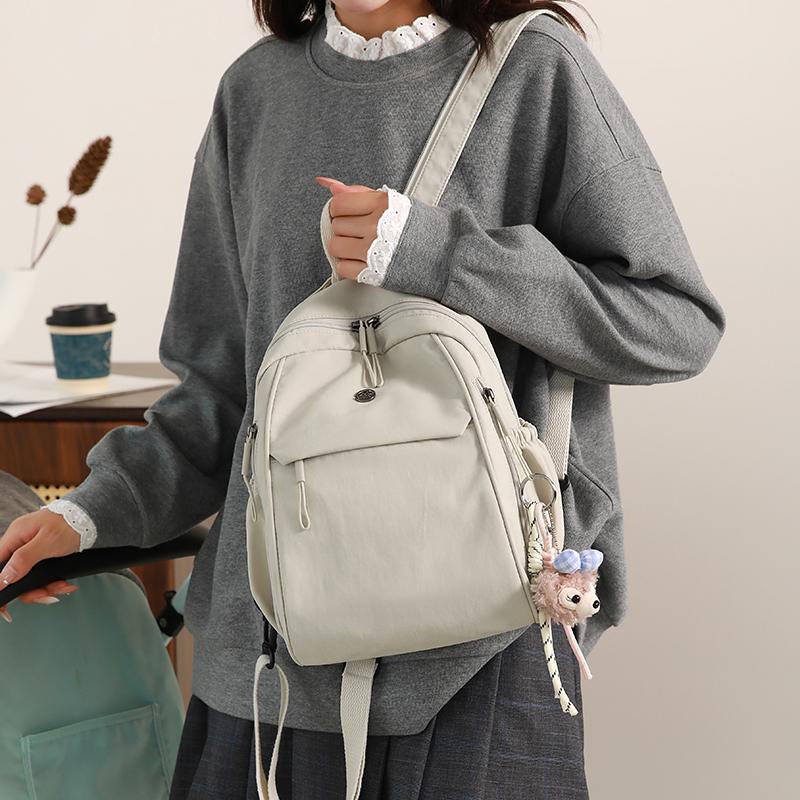Backpack Women's Lightweight Large Capacity Student Schoolbag Nylon Travel Backpack
