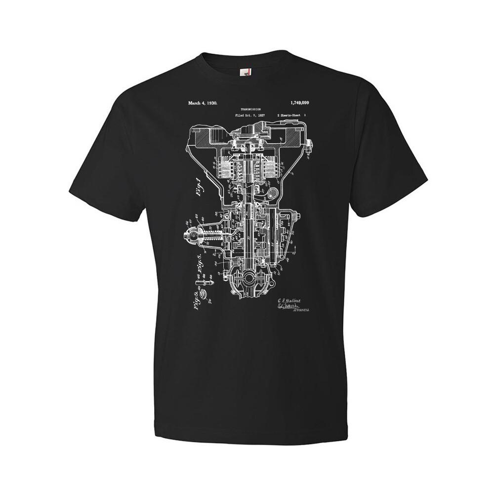 Henry F. Transmission Patent Shirt Automotive Engineer Mechanic Gift Car Apparel S