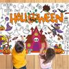 Cartoon Children's Drawing Tablecloth Creative DIY Party Tablecloth  Halloween Decorations