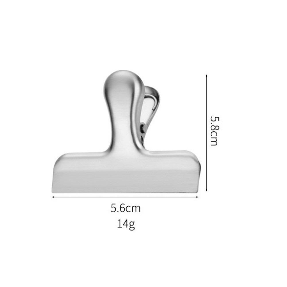 Stainless Steel Sealing Clip Mini Size Dust-proof Food Sealer Clip Snack Sealing Leak-Proof Kitchen Storage Gadgets серебряный