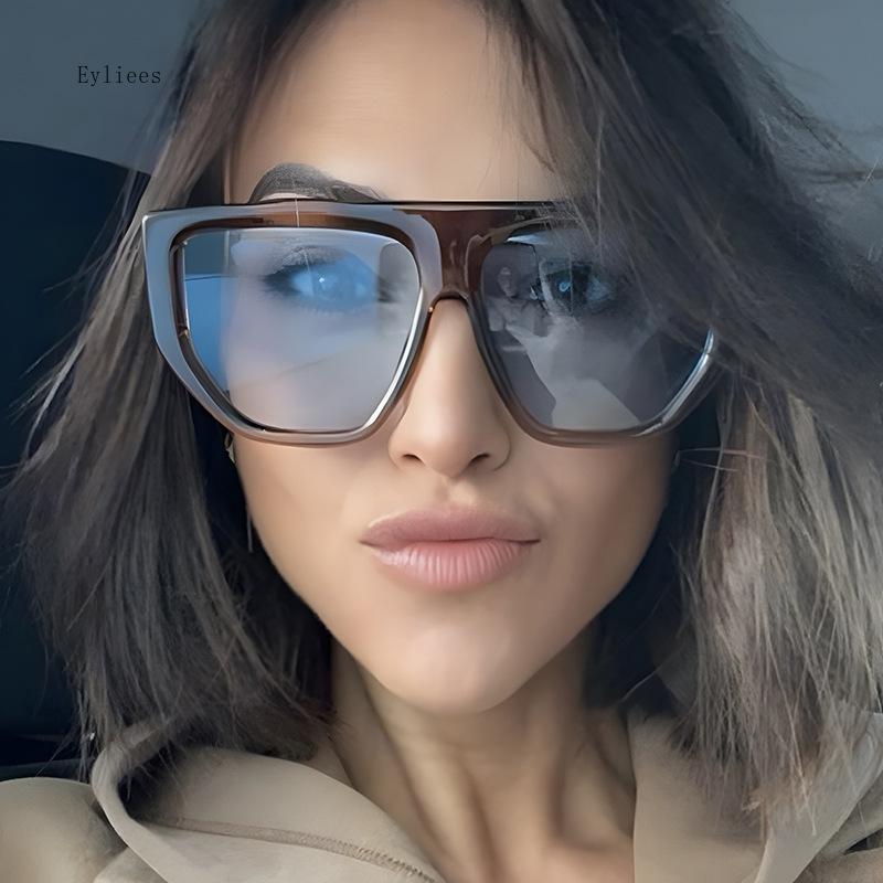 Square Large Size Men'S Sunglasses Retro Women Suneyeglass Sunscreen Luxury Replica  Sunglasses For Men