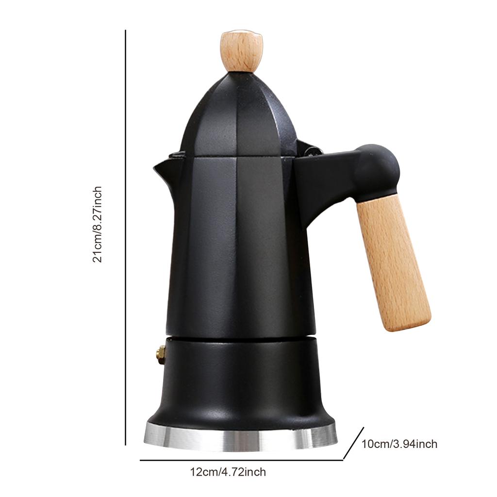 3 Cup Stovetop Coffee Maker Percolator Coffee Pot Cuban Coffee Maker for Espresso