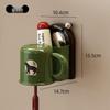 Retro Style Punch-Free Wall-Mounted Toothbrush & Tumbler Holder