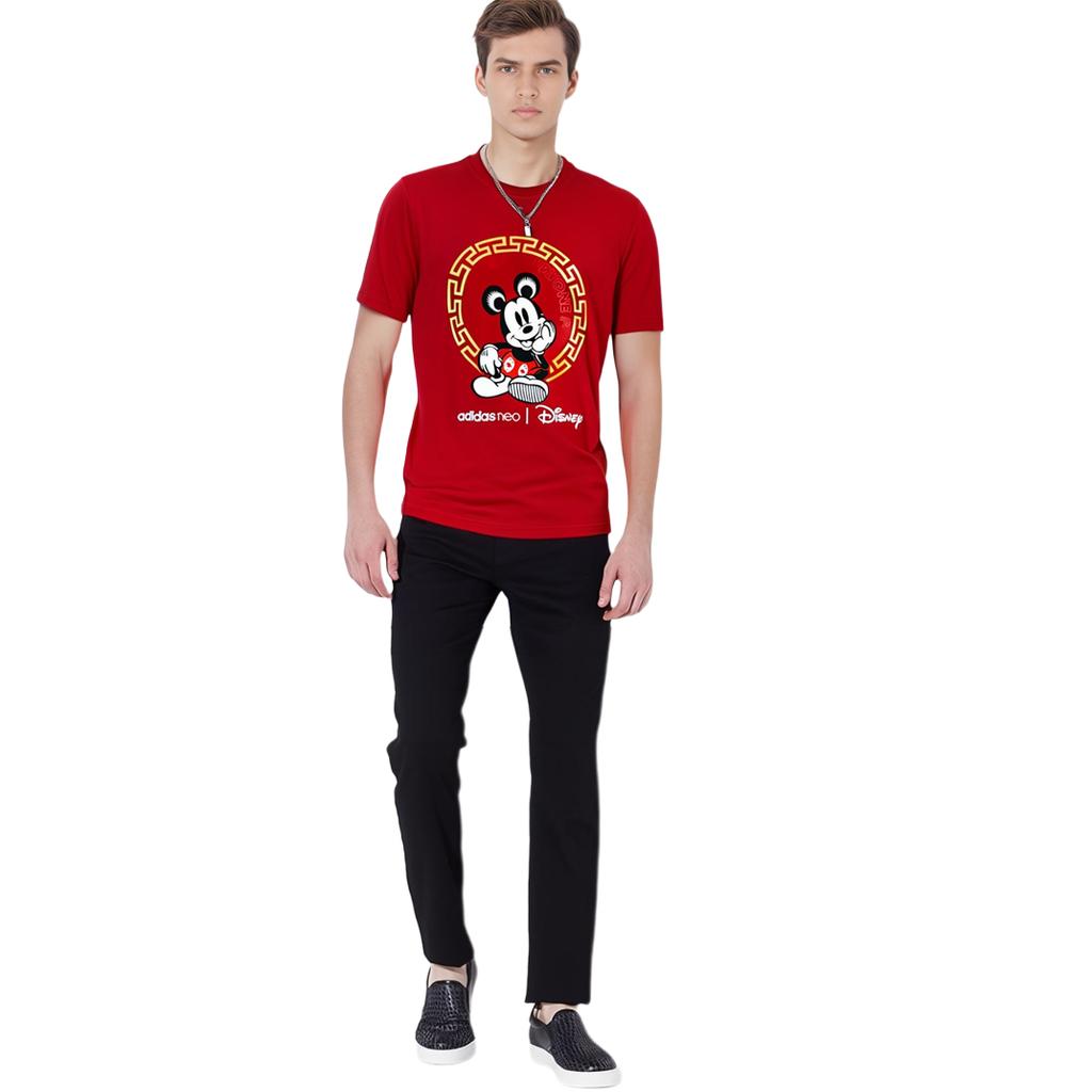 adidas Neo X Disney Adidas Neo CNY Collection T Shirt Men's Red GE7781