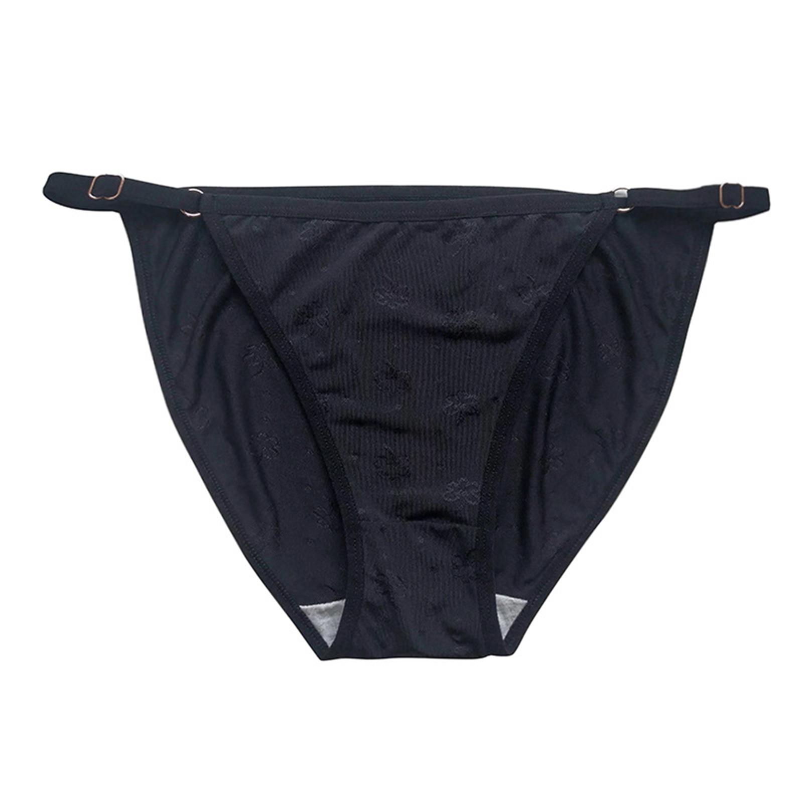

Women s Solid Color Fashionable Casual Sexy Cotton Breathable Underwear M чорний