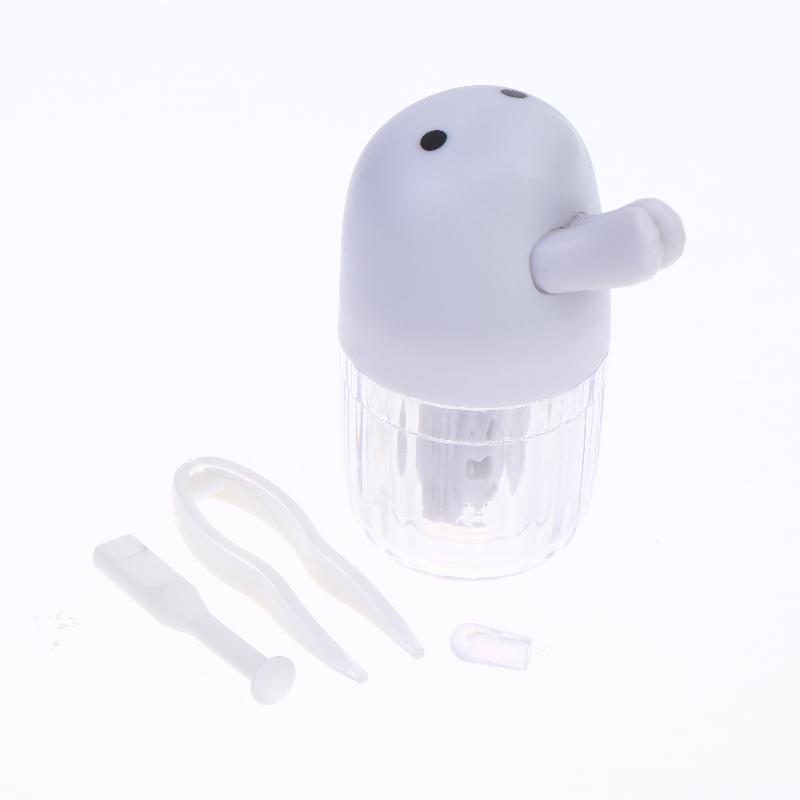 Manual Rotation Contact Lens Cleaner Case 1 Set Portable Travel Washer Storage Box Ideal Gift for Lens Users белый