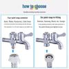 Dual-Outlet Washing Machine Faucet