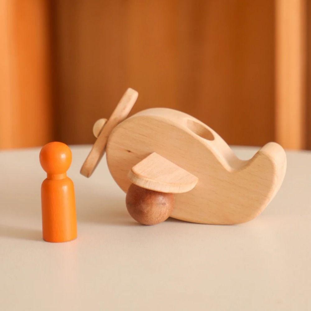 Brain Game Simulation Airplane Model Detachable Aircraft Montessori Toys  Home Decor