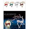 Drip oil deer chest flower, animal pin, high-end brooch, clothing, Christmas brooch, pin buckle