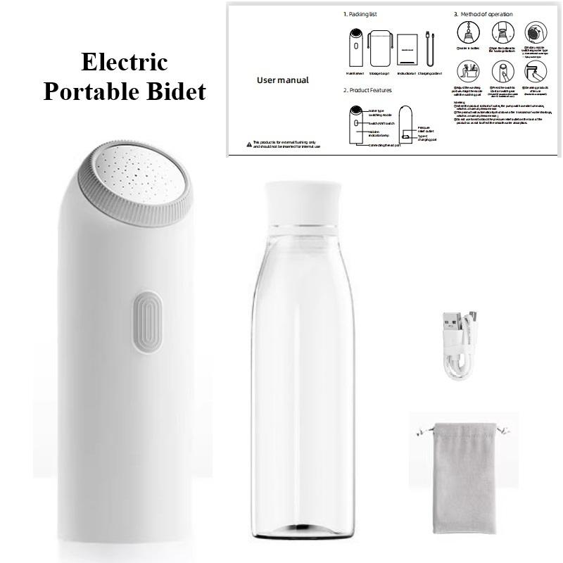 Electric Portable Travel Bidet Rechargeable Personal Bidet Sprayer Handheld Butt Shower for Women Men Hygiene Cleaning, Postp