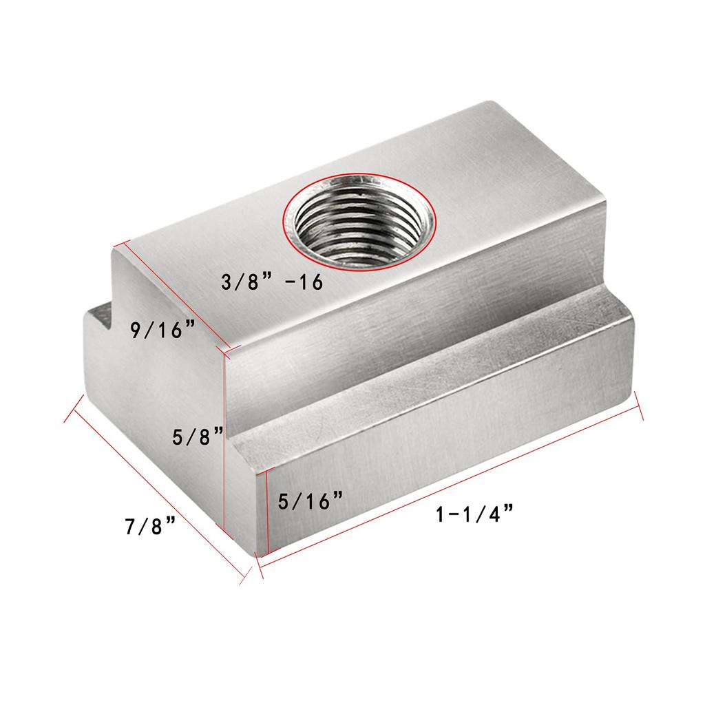 T Slot Nuts Compatible With Toyota Tunda Tacoma Pickup Truck Bed Deck Rails Cleats Rack Rail With Stainless Button Socket Cap Screw 8-Pack Silver