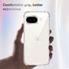 For Google Pixel 9a Case TPU PC Transparent Phone Cover with Airbag Corner Protection