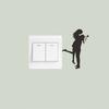 A Couple In Love Embrace The Bedroom Living Room Entrance Switch and Stick Home Beautification and Decoration Wall Stickers