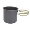 Outdoor Hiking Travel Water Cup Camping Mug Aluminum Portable Cup with Folding Handle TW 503