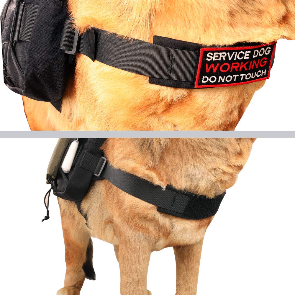 EXCELLENT ELITE SPANKER Saddle Backpack Hiking Backpack Training Equipment Service Dogs Hunting Dog Backpack with 2 Side Pockets for Medium Large Dogs