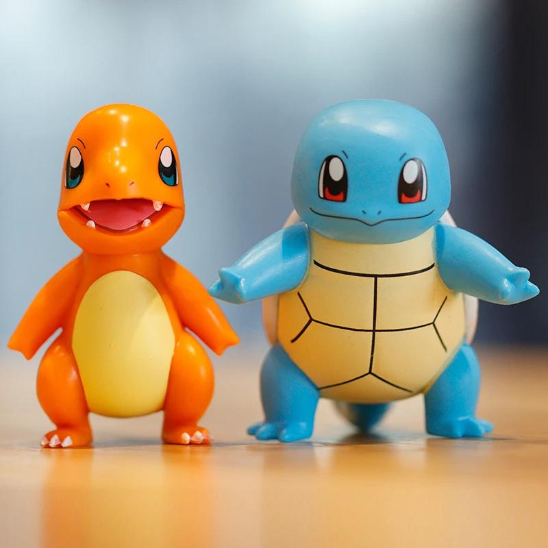 Hot Pokemon Anime Figures Pikachu Playthings Model Charmander Psyduck Squirtle Jigglypuff Bulbasaur Cute And Charming Collect Dolls Children Present