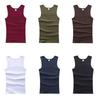 Chaleco de Algodón con Cuello Cuadrado para Hombre, Fitness de Verano para Hombre, Base de Ejercicio Ajustada, Chaleco con Cuello Cuadrado, Ajuste Slim para Hombre