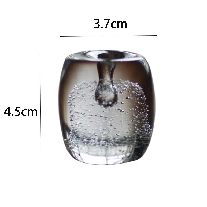 Creative Japanese-style Incense Burner Mini Artificial Crystal Glass Foam Incense Sticks Holder Teapot Lid Holder 4.5cm