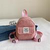 Damen Corduroy Rucksack Schüler Schultasche Reise Rucksack Mini Rucksack