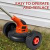 Mower support wheel Adjustable Cordless Trimmer Auxiliary Wheels Quick Change Trimmer Support Wheels Attachment