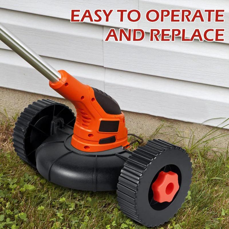 Mower support wheel Adjustable Cordless Trimmer Auxiliary Wheels Quick Change Trimmer Support Wheels Attachment