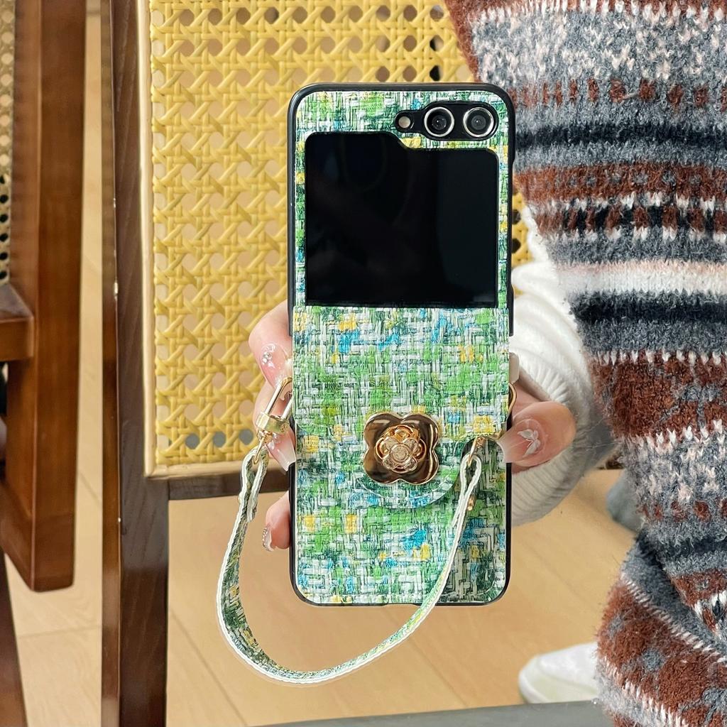 Handbag Phone Case for Samsung Galaxy Z Flip 6 5 4 3 Flip6 Flip5 Flip4 Flip3 5G Wallet with Card Holder Cover