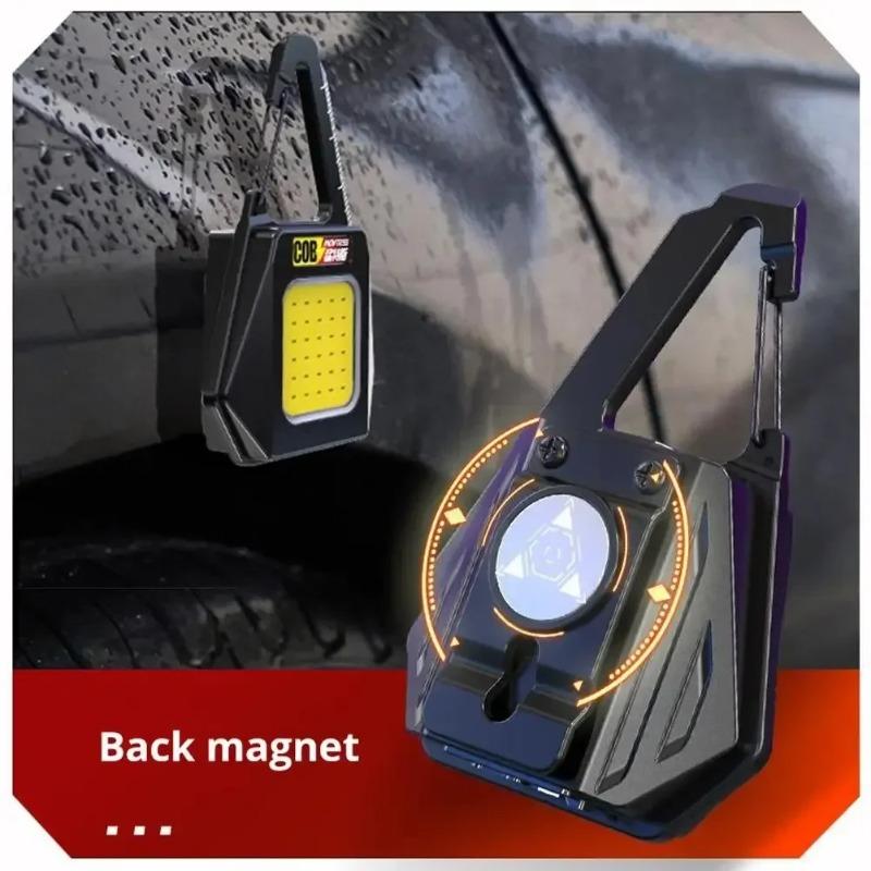 Super Jasna COB Brelok Światło Robocze Akumulatorowe Brelok Latarki Światło ze Skalą Wielofunkcyjne Światło Kieszonkowe Awaryjne