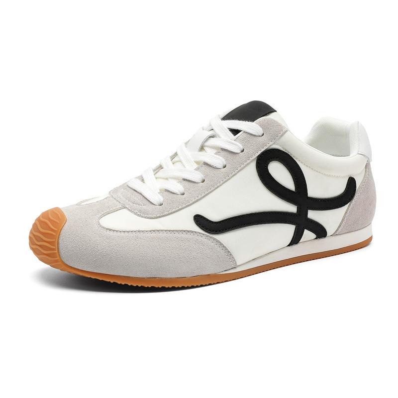 

58141 ретро кривоголовые для мужчин и женщин пар кожаные на толстой подошве на плоской платформе туфли с внутренней высотой 3 см одинарные туфли 35 [female code] белый